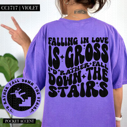 Falling in Love is Gross  | Comfort Colors Tee