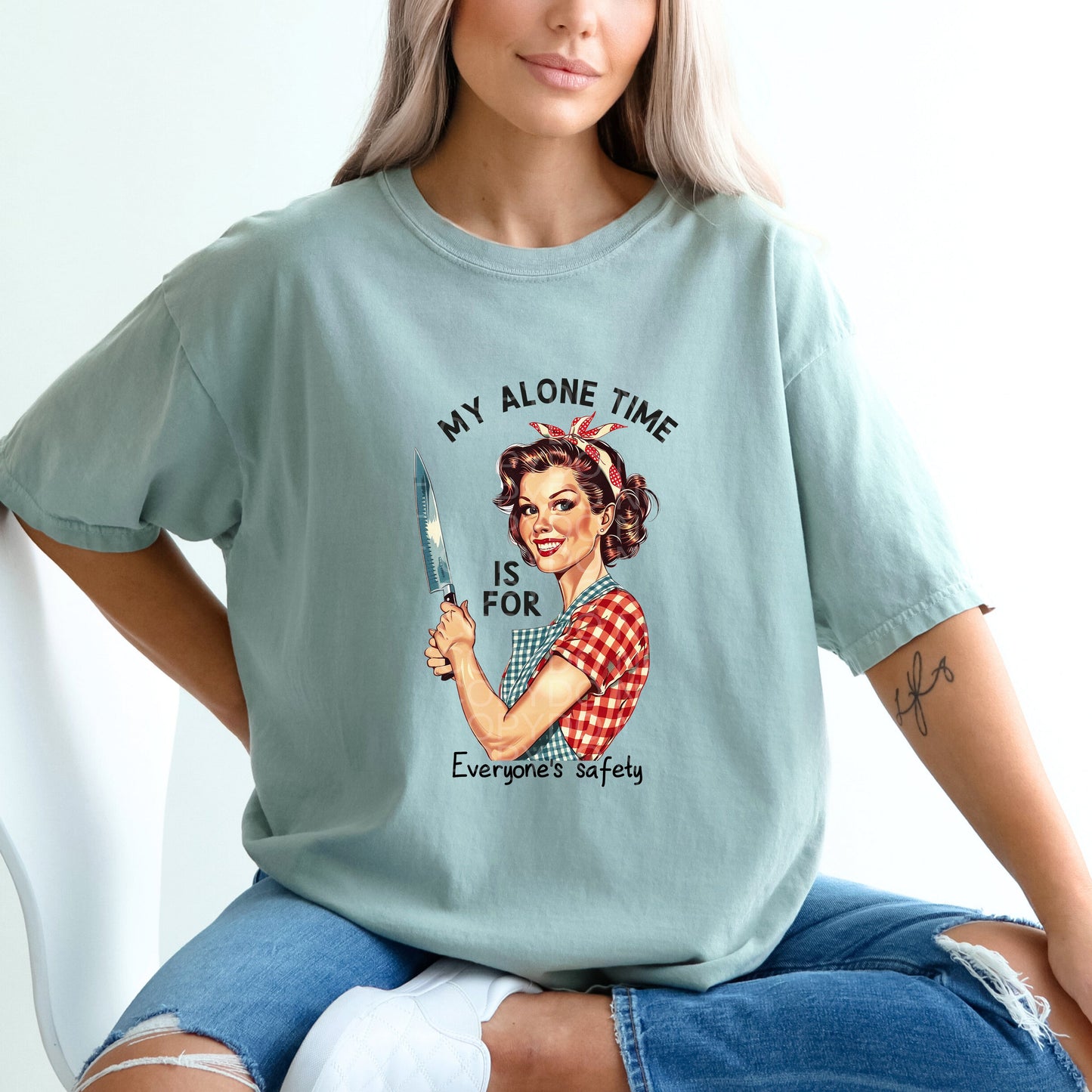 My Alone Time is For Everyone's Safety | Comfort Colors Tee or Gildan Crewneck Sweatshirt