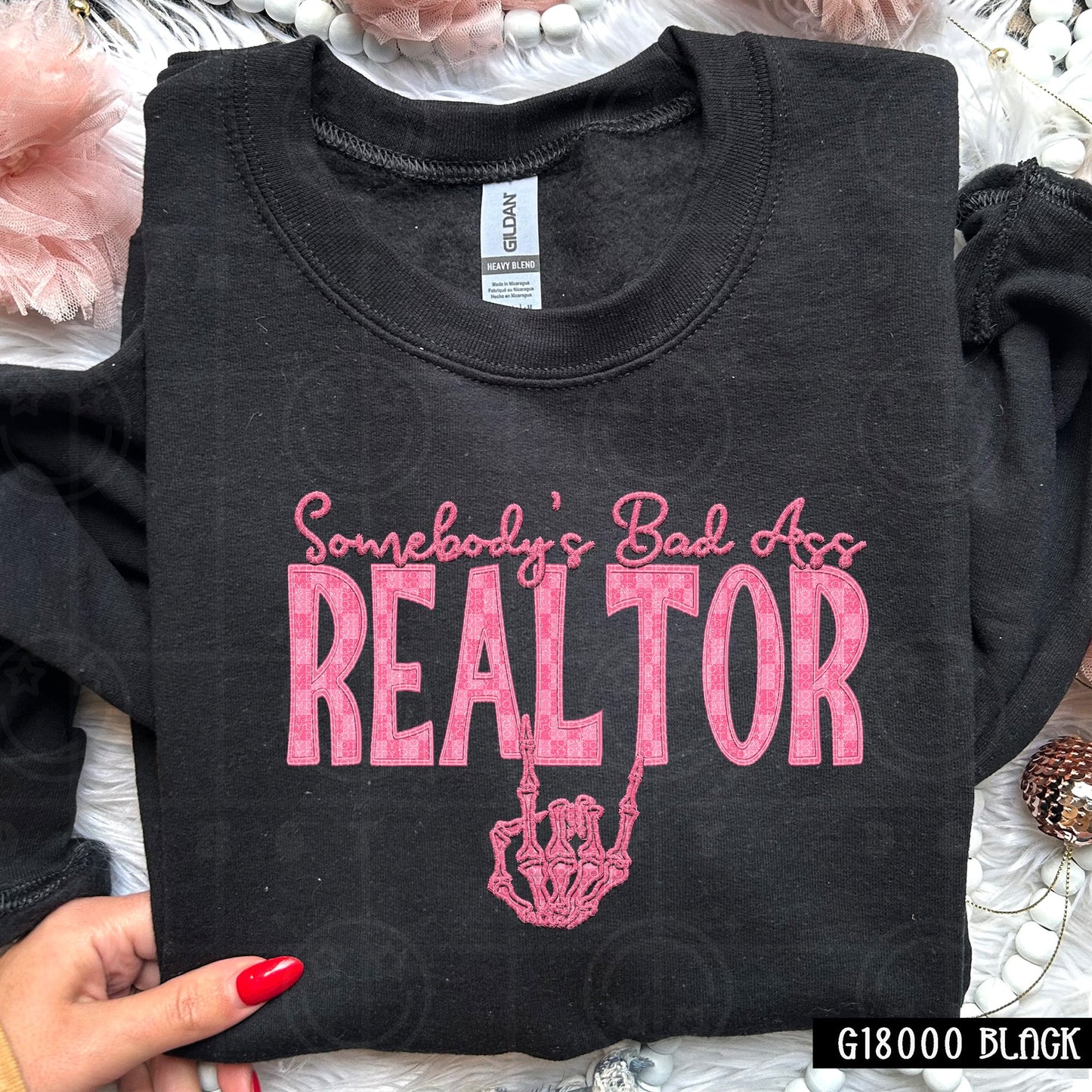 Somebody's Bad Ass Realtor | Comfort Colors Tee or Gildan Crewneck Sweatshirt