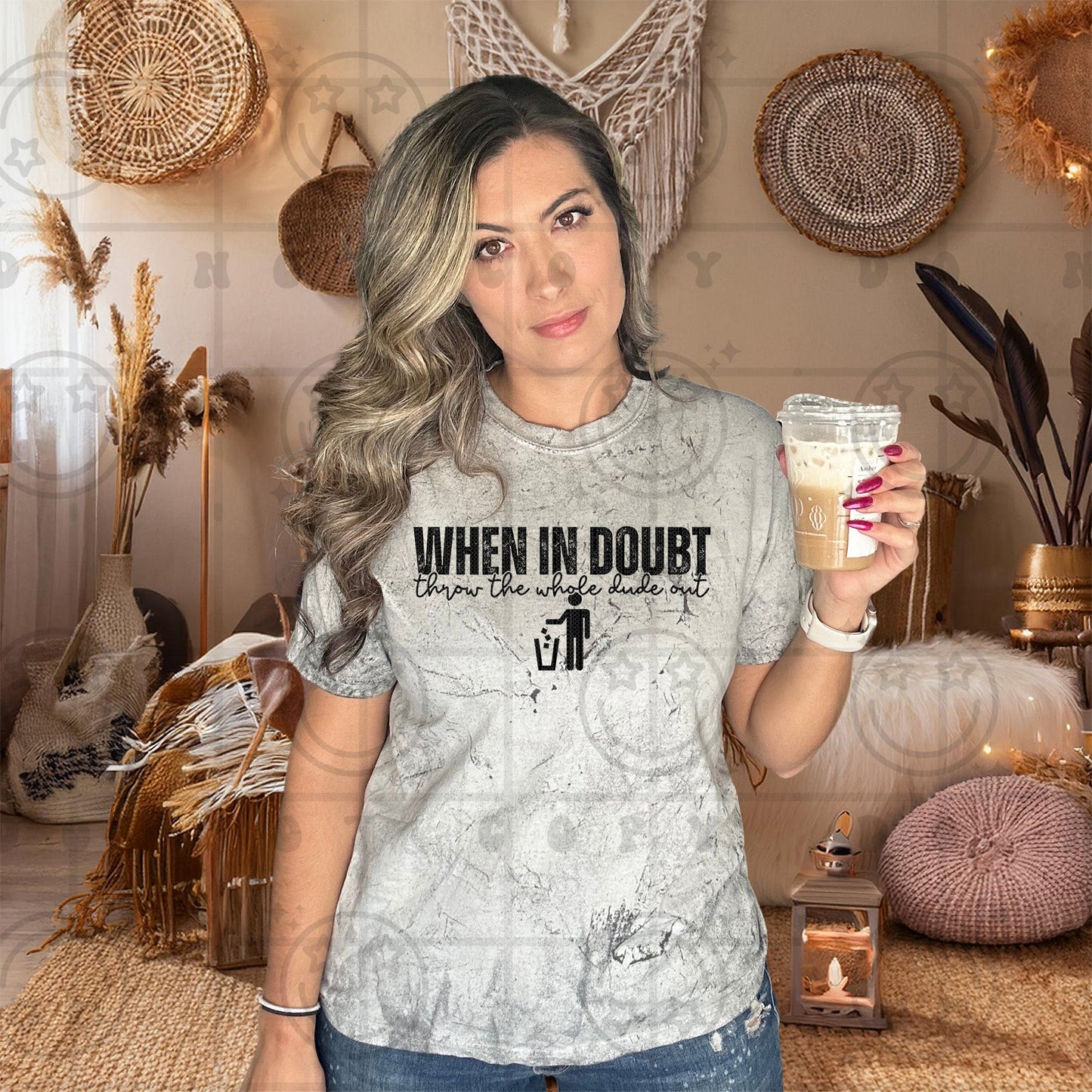 When in Doubt Throw the Man Out | Comfort Colors Tee or Gildan Crewneck Sweatshirt